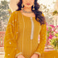 Salwar Suit Georgette Mustard Diamond Salwar Kameez