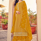 Salwar Suit Georgette Mustard Diamond Salwar Kameez