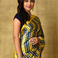 Classic Satin Mustard Digital Print Saree