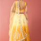 Lehenga Choli Net Mustard Embroidered Lehenga Choli