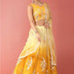 Lehenga Choli Net Mustard Embroidered Lehenga Choli