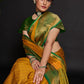 Classic Silk Mustard Weaving Saree