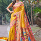 Traditional Saree Silk Mustard Weaving Saree