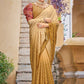 Contemporary Chinon Mustard Sequins Saree