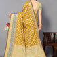 Classic Silk Mustard Jacquard Work Saree