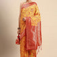 Classic Soft Cotton Mustard Weaving Saree