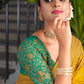 Classic Silk Mustard Patch Border Saree