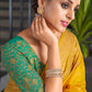 Classic Silk Mustard Patch Border Saree