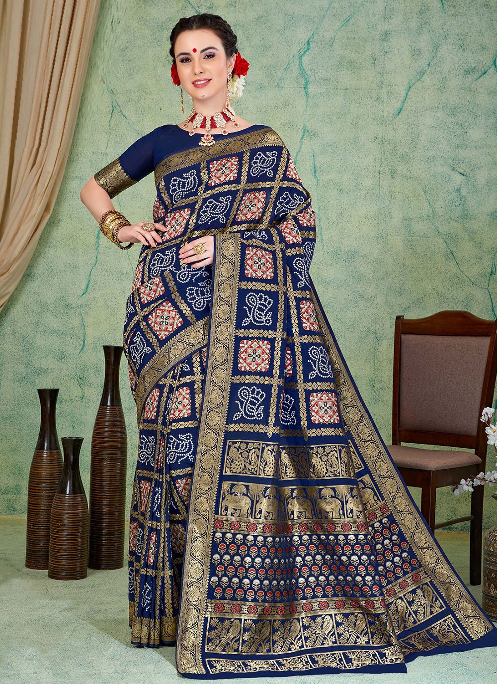 Classic Art Silk Blue Weaving Saree