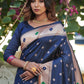 Classic Banarasi Silk Blue Woven Saree