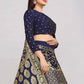 Lehenga Choli Banarasi Silk Jacquard Blue Jacquard Work Lehenga Choli