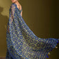 Classic Linen Blue Digital Print Saree