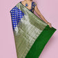 Trendy Saree Kanjivaram Silk Blue Weaving Saree