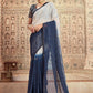 Contemporary Georgette Blue Embroidered Saree