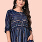 Designer Kurti Cotton Rayon Blue Print Kurtis
