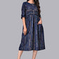 Designer Kurti Cotton Rayon Blue Print Kurtis