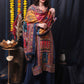 Palazzo Salwar Suit Muslin Blue Digital Print Salwar Kameez