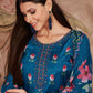 Salwar Suit Muslin Blue Digital Print Salwar Kameez