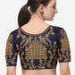 Blouse Silk Blue Embroidered Blouse