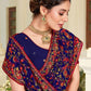 Trendy Saree Georgette Blue Embroidered Saree