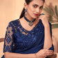 Trendy Saree Silk Blue Embroidered Saree