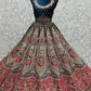 Lehenga Choli Velvet Blue Diamond Lehenga Choli