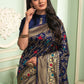 Trendy Saree Silk Blue Weaving Saree