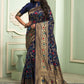 Trendy Saree Silk Blue Weaving Saree