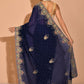 Contemporary Georgette Blue Hand Work Saree