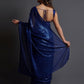 Contemporary Georgette Silk Blue Embroidered Saree