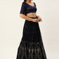 Lehenga Choli Georgette Blue Embroidered Lehenga Choli