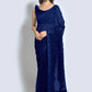 Classic Georgette Blue Sequins Saree
