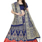 A Line Lehenga Banarasi Silk Jacquard Blue Jacquard Work Lehenga Choli