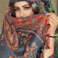 Salwar Suit Pashmina Blue Hand Work Salwar Kameez