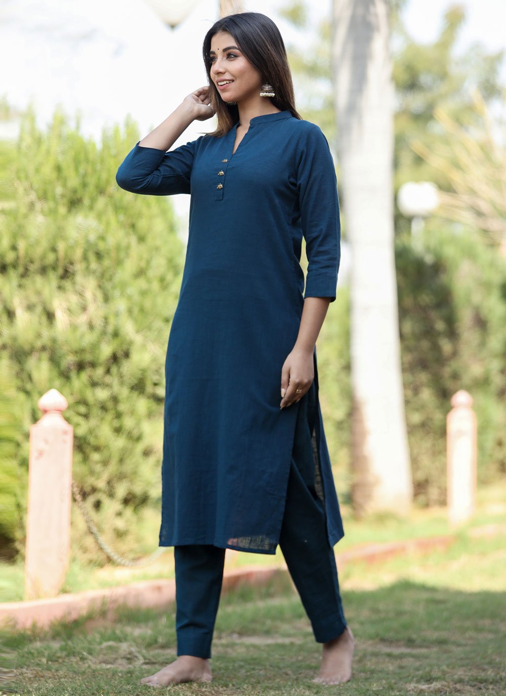 Plain Kurti Stylish Simple Dress Top Design PLAIN KURTI PARANDA