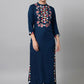 Casual Kurti Rayon Viscose Blue Print Kurtis