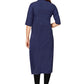 Casual Kurti Nylon Viscose Blue Print Kurtis