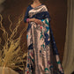 Classic Silk Blue Meenakari Saree