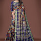 Classic Cotton Blue Weaving Saree