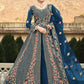 Salwar Suit Net Blue Cord Work Salwar Kameez