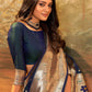 Contemporary Pure Silk Blue Weaving Saree