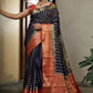 Classic Banarasi Silk Blue Weaving Saree