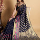 Traditional Saree Silk Blue Weaving Saree
