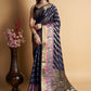 Traditional Saree Silk Blue Weaving Saree
