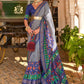 Contemporary Silk Blue Weaving Saree