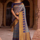 Classic Silk Blue Weaving Saree