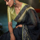Classic Fancy Fabric Blue Fancy Work Saree