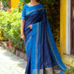Contemporary Raw Silk Blue Woven Saree