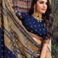 Classic Raw Silk Blue Woven Saree