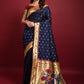 Classic Silk Blue Woven Saree